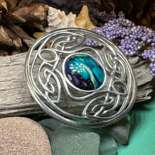 Heathergems Celtic Knot Brooch - Classic Scottish Jewelry | Brooch | Wiccan Center