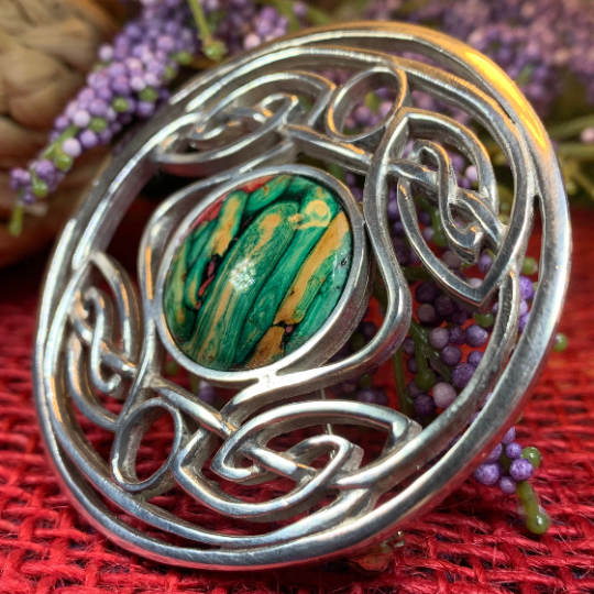 Heathergems Celtic Knot Brooch - Classic Scottish Jewelry | Brooch | Wiccan Center