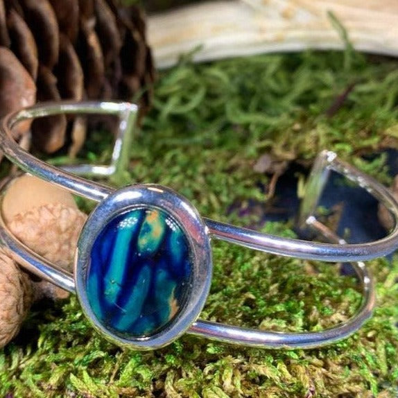 Heathergems Scottish Bracelet - Handmade in Scotland | Cuff Bracelet | Wiccan Center