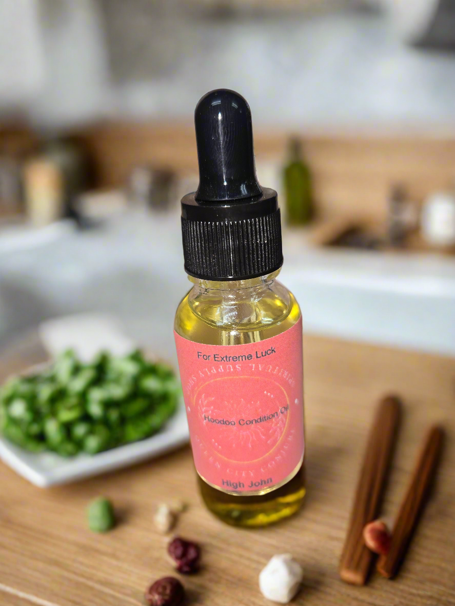 High John Extreme Luck Conjure Oil | Spiritual Oil | Wiccan Center