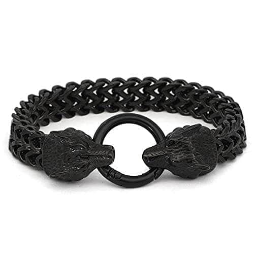 Viking Nordic Geri & Freki Stainless Steel Bracelet | Home | Wiccan Center