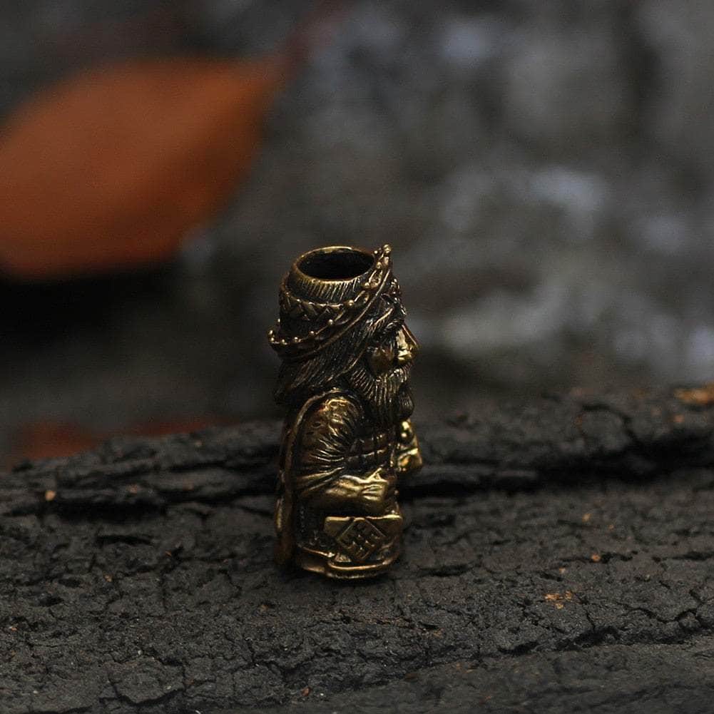 Vikings Thor with Mjolnir Stainless Steel Beard Beads | Beads | Wiccan Center