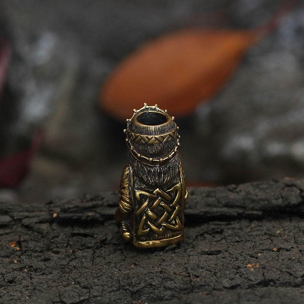 Vikings Thor with Mjolnir Stainless Steel Beard Beads | Beads | Wiccan Center