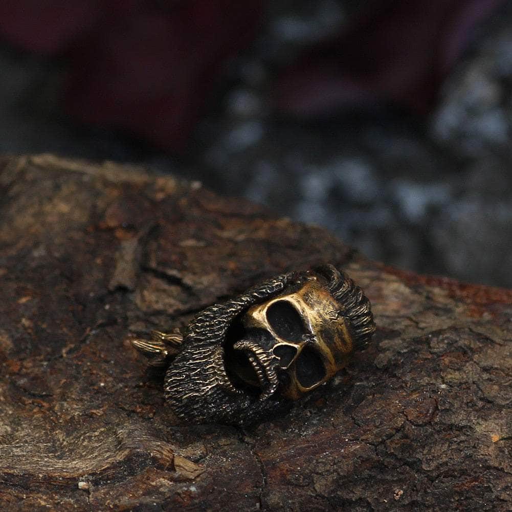 Vikings Warrior Skull Stainless Steel Beard Beads | Beads | Wiccan Center