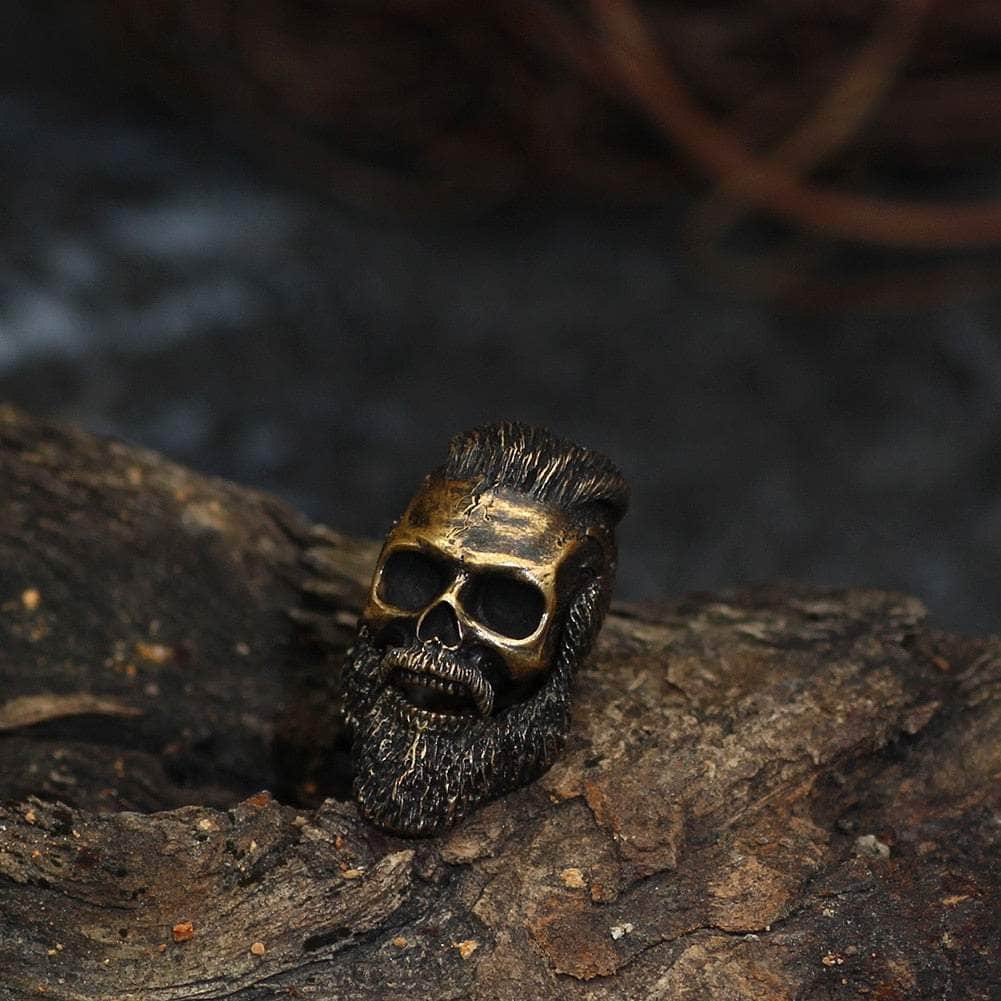 Vikings Warrior Skull Stainless Steel Beard Beads | Beads | Wiccan Center