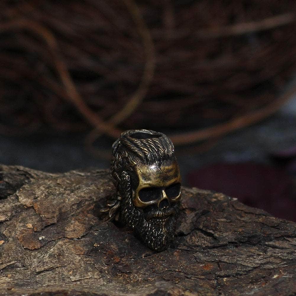 Vikings Warrior Skull Stainless Steel Beard Beads | Beads | Wiccan Center