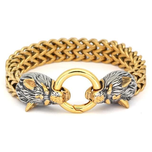 Viking Nordic Geri & Freki Stainless Steel Bracelet | Home | Wiccan Center
