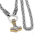 Vikings Mjolnir King Chain Stainless Steel Necklace | Pendants & Necklaces | Wiccan Center
