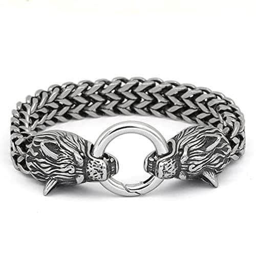 Viking Nordic Geri & Freki Stainless Steel Bracelet | Home | Wiccan Center