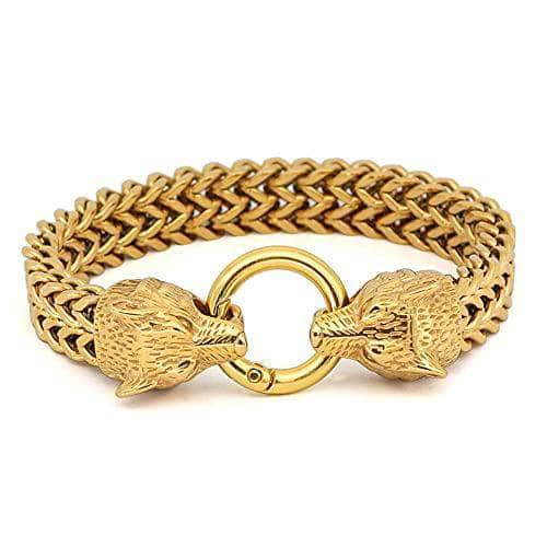 Viking Nordic Geri & Freki Stainless Steel Bracelet | Home | Wiccan Center