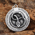 Viking Nordic Snake Rune Stainless Steel Pendant & Necklace | Pendants & Necklaces | Wiccan Center