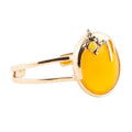 Honey Bee Yellow Agate Golden Cuff Bracelet | Bracelets | Wiccan Center