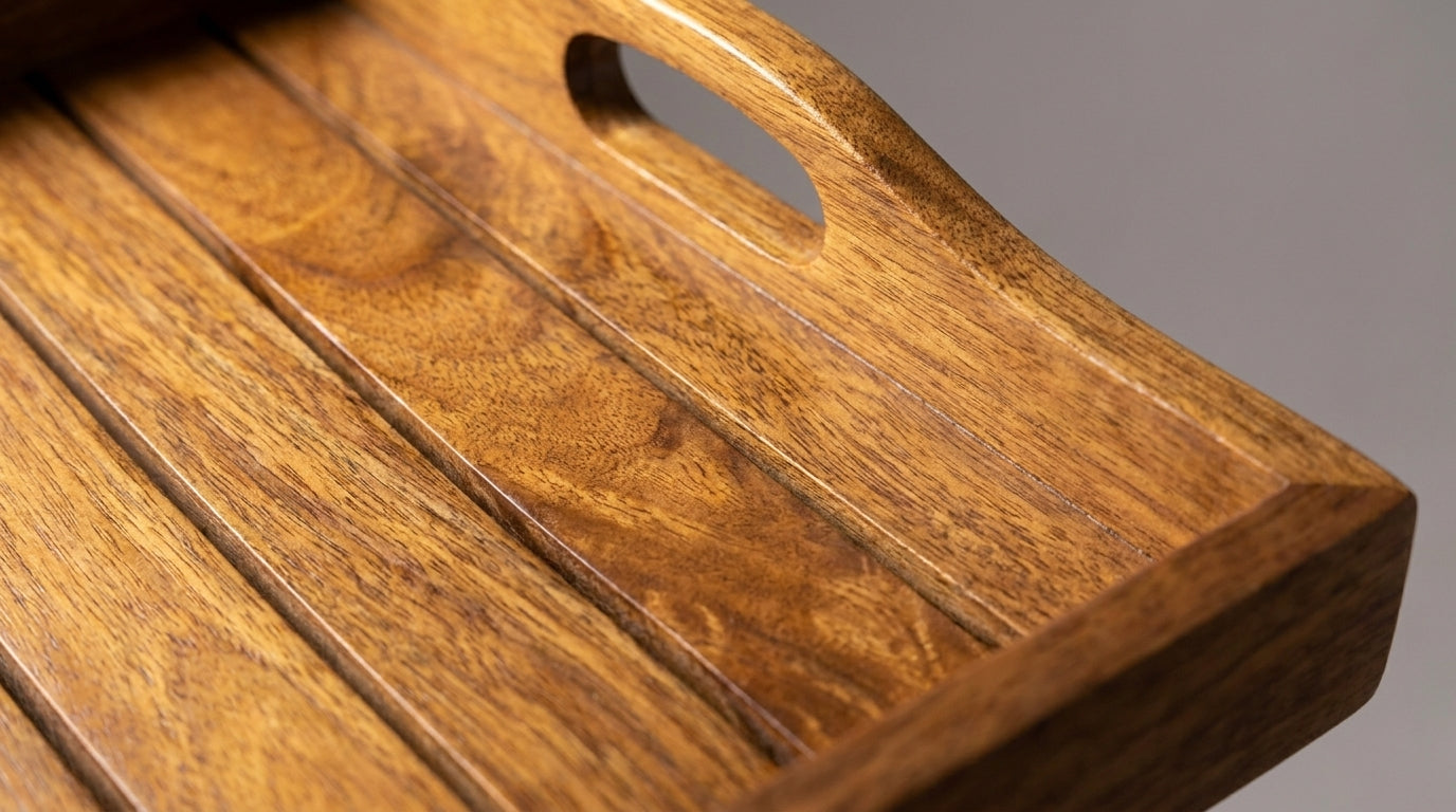 Rectangular Mango Wood Serving Tray Large