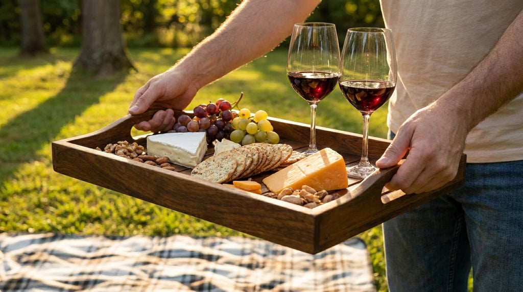Rectangular Mango Wood Serving Tray Medium
