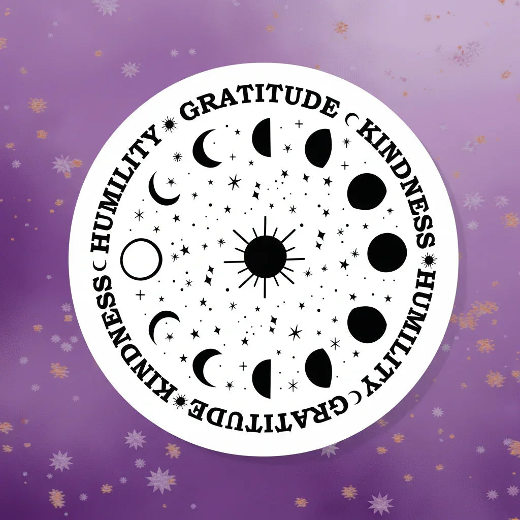 Humanity Gratitude Kindness Vinyl Sticker