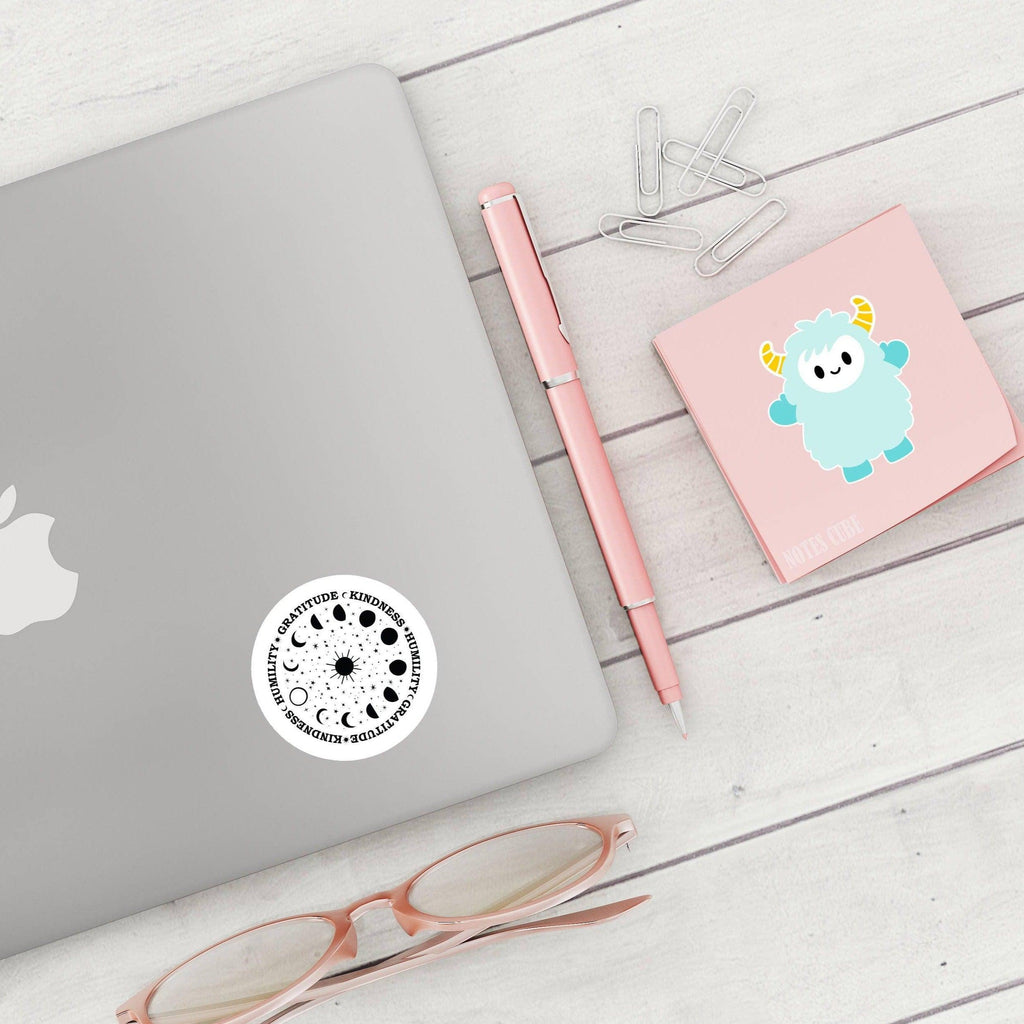 Humanity Gratitude Kindness Vinyl Sticker