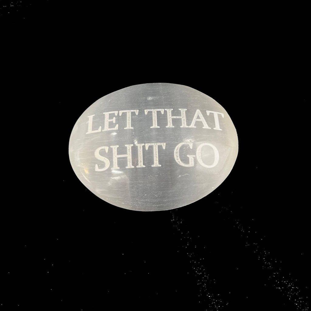 Humorous Selenite Palm Stones