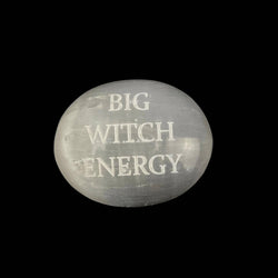 Humorous Selenite Palm Stones | Palm Stone | Wiccan Center
