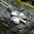Shamrock Marcasite Necklace | Pendant | Wiccan Center