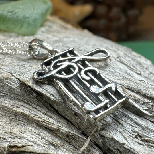 Music Notes Necklace | Pendant | Wiccan Center