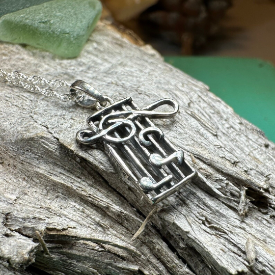 Music Notes Necklace | Pendant | Wiccan Center