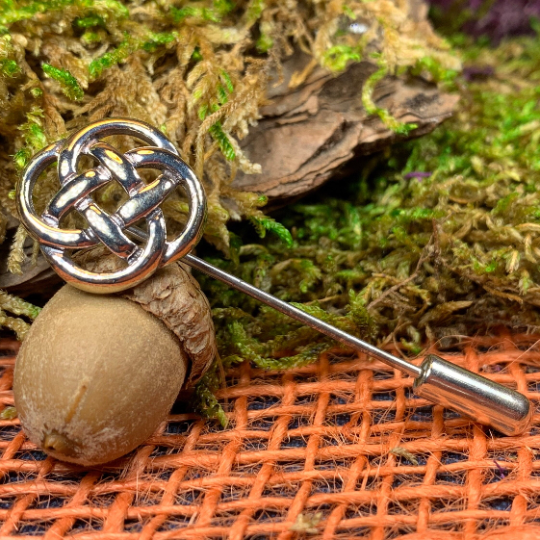 Celtic Knot Tie Pin in Sterling Silver | Brooch | Wiccan Center