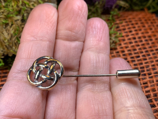 Celtic Knot Tie Pin in Sterling Silver | Brooch | Wiccan Center