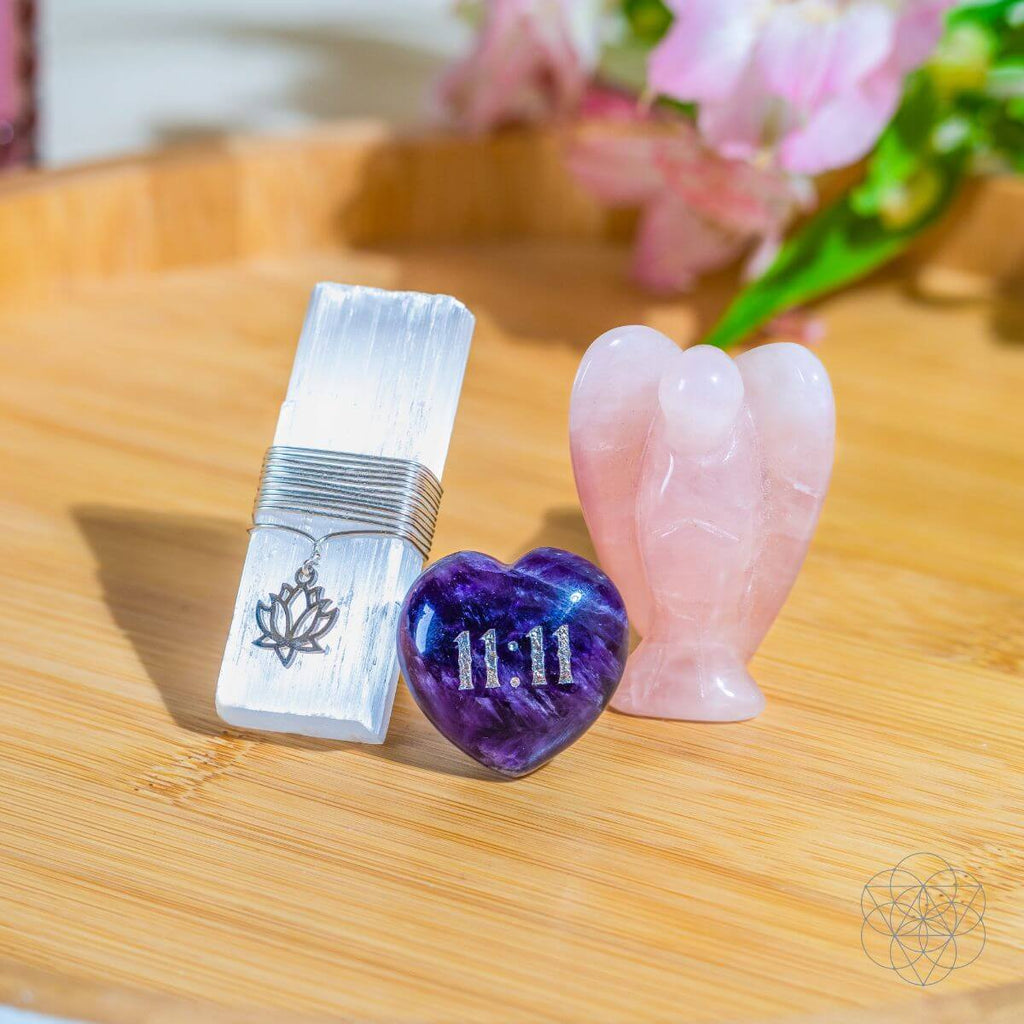I Am Very Lucky - 11:11 Blessed Car Crystal Kit | Crystal set | Wiccan Center