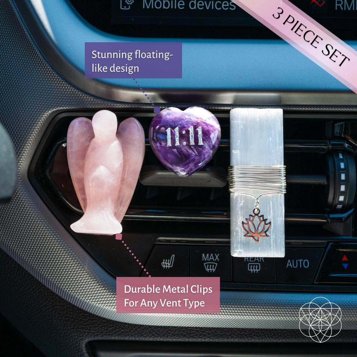 I Am Very Lucky - 11:11 Blessed Car Crystal Kit | Crystal set | Wiccan Center