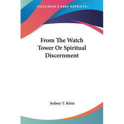 From The Watch Tower Or Spiritual Discernment - Paperback | Books | Wiccan Center