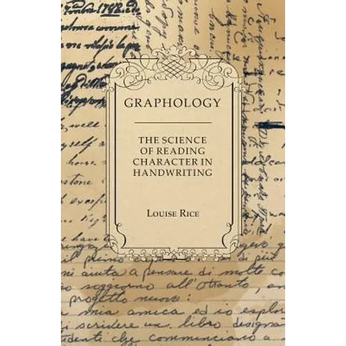 Graphology - The Science of Reading Character in Handwriting - Paperback | Books | Wiccan Center