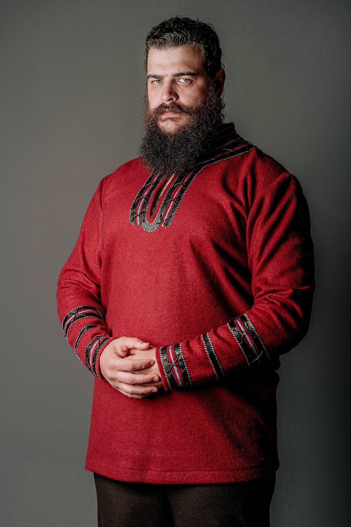 Harald red wool tunic (Vikings) | | Wiccan Center