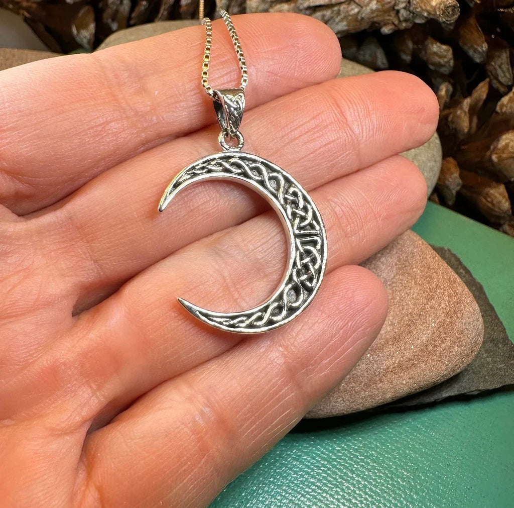 Celtic Knot Moon Necklace | Pendant | Wiccan Center