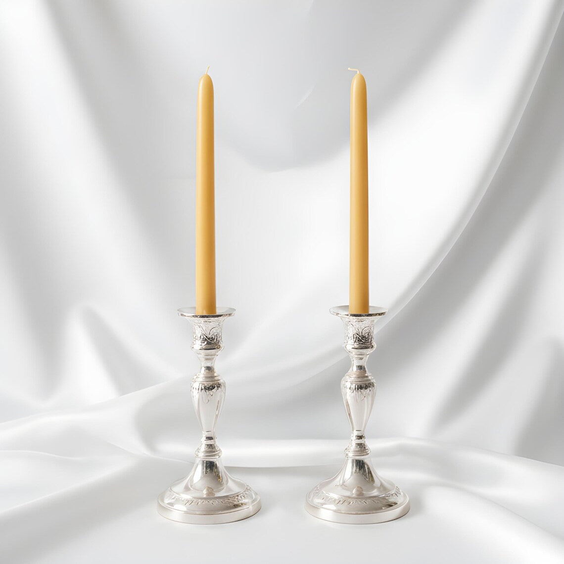 Slim Minimalist Beeswax Taper Candles 8 Inch Tall | Candles | Wiccan Center