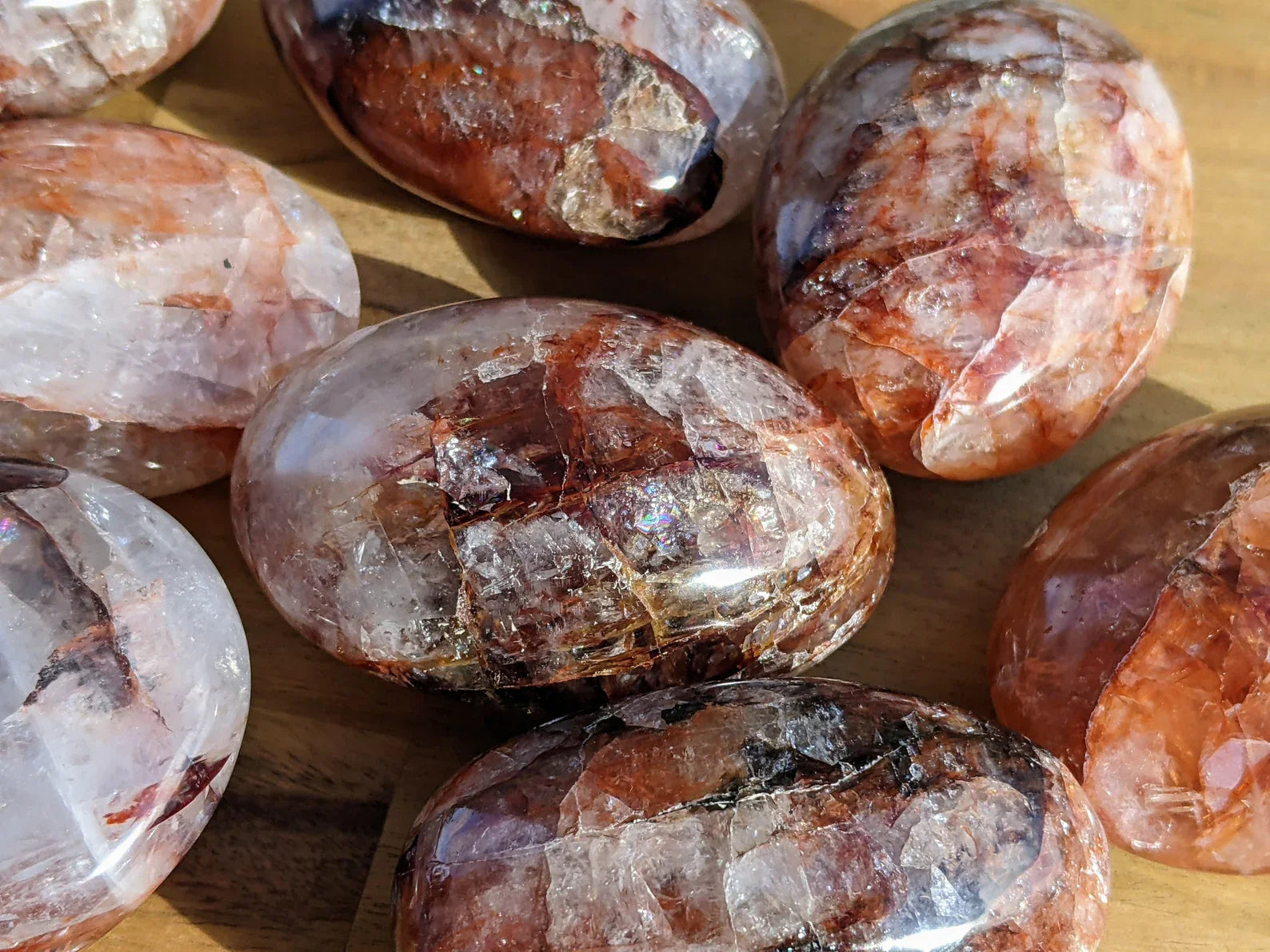 Fire Quartz Palm Stones | | Wiccan Center