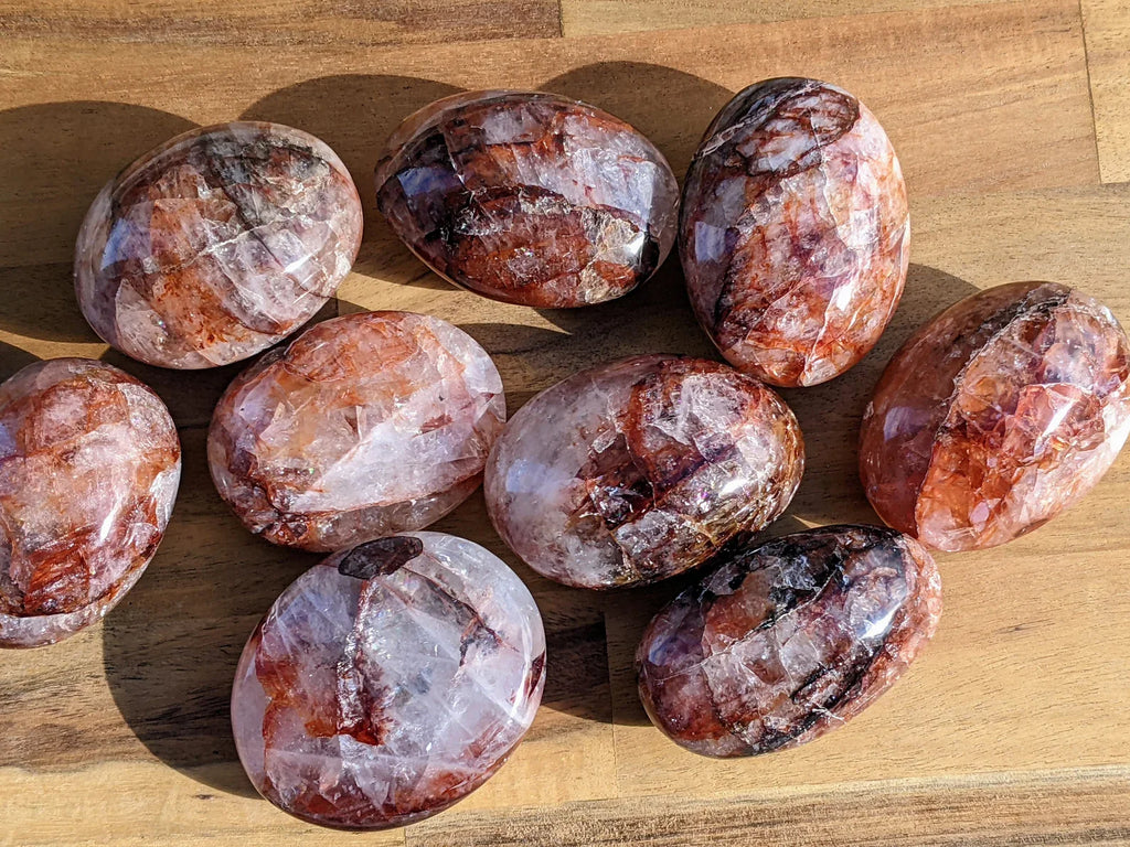 Fire Quartz Palm Stones | | Wiccan Center