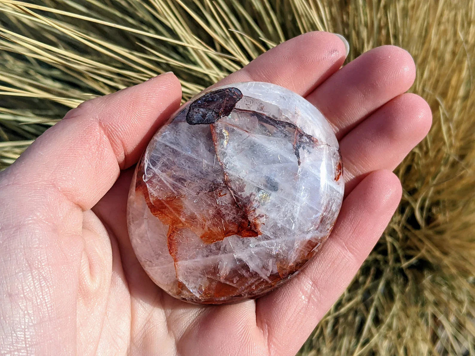 Fire Quartz Palm Stones | | Wiccan Center