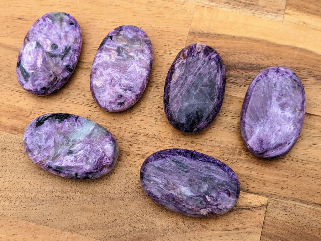 Charoite Palm Stones | | Wiccan Center