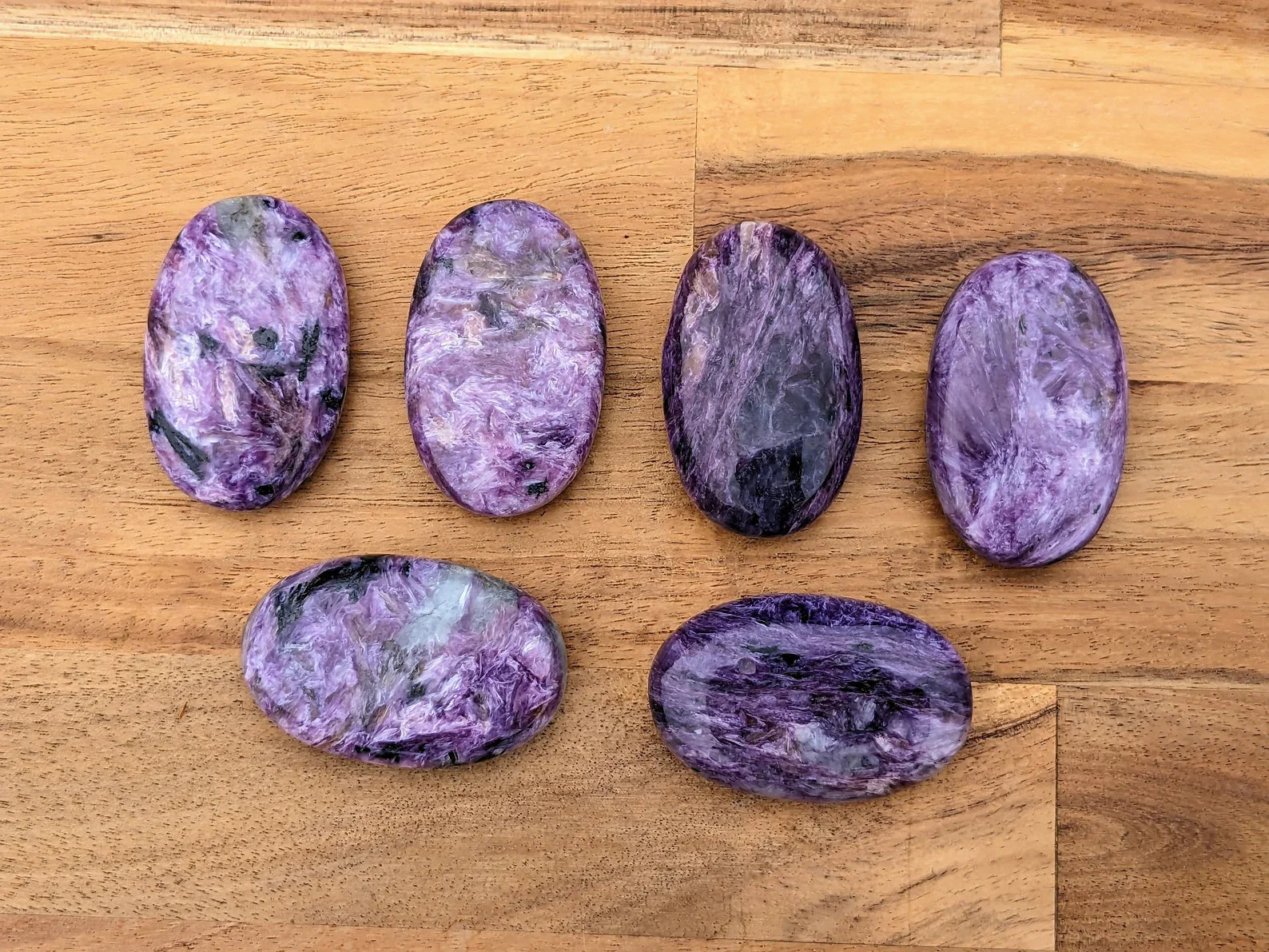 Charoite Palm Stones | | Wiccan Center