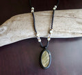 Labradorite Macrame Necklace | Stone of Transformation | Micro-Macrame | | Wiccan Center