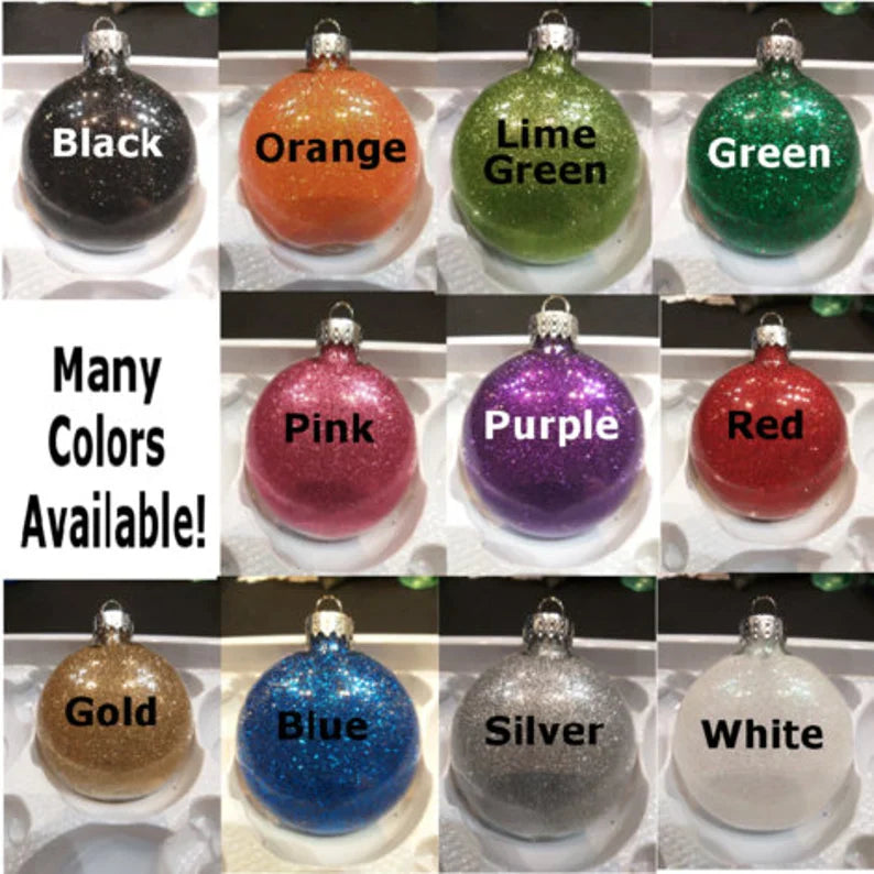 Trick or Treat Glitter Christmas Ornament Shatterproof Horror Halloween Metaphysical