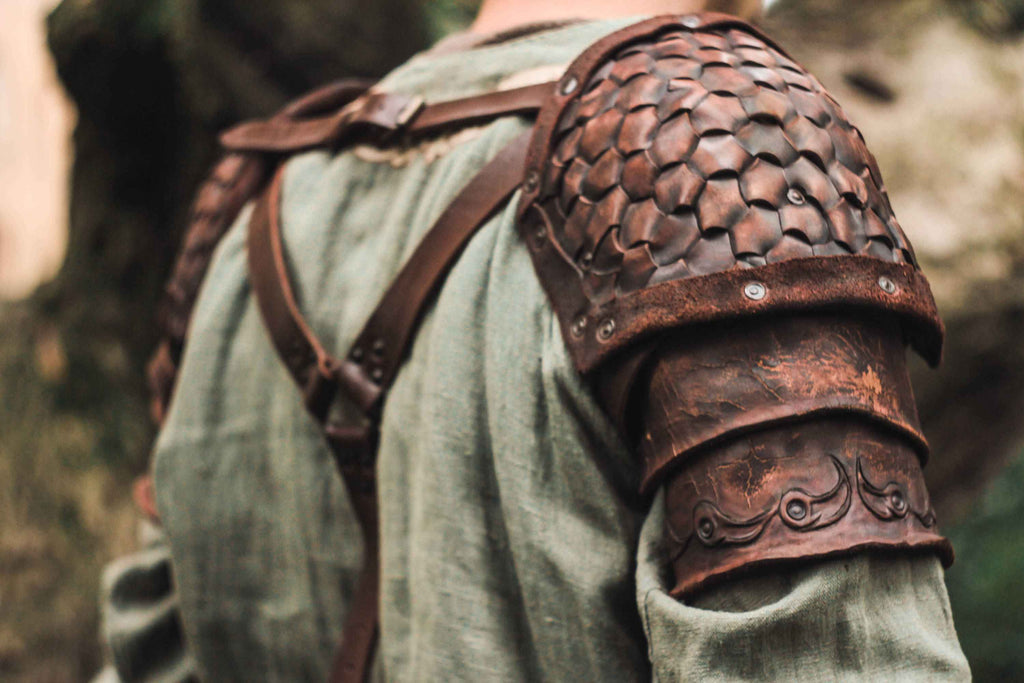 Viking leather shoulder armor | | Wiccan Center