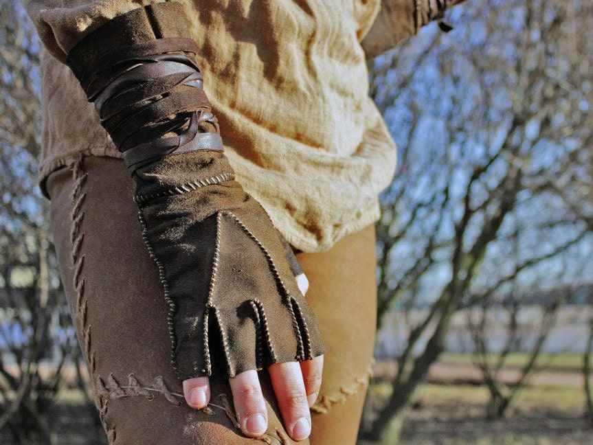 Battler leather gloves for LARP | | Wiccan Center