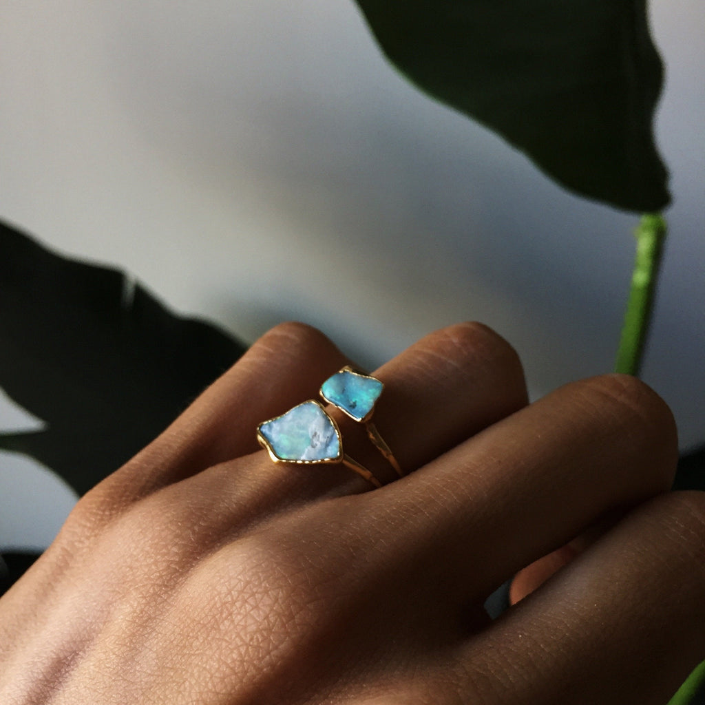 The Moonbeam Opal Ring