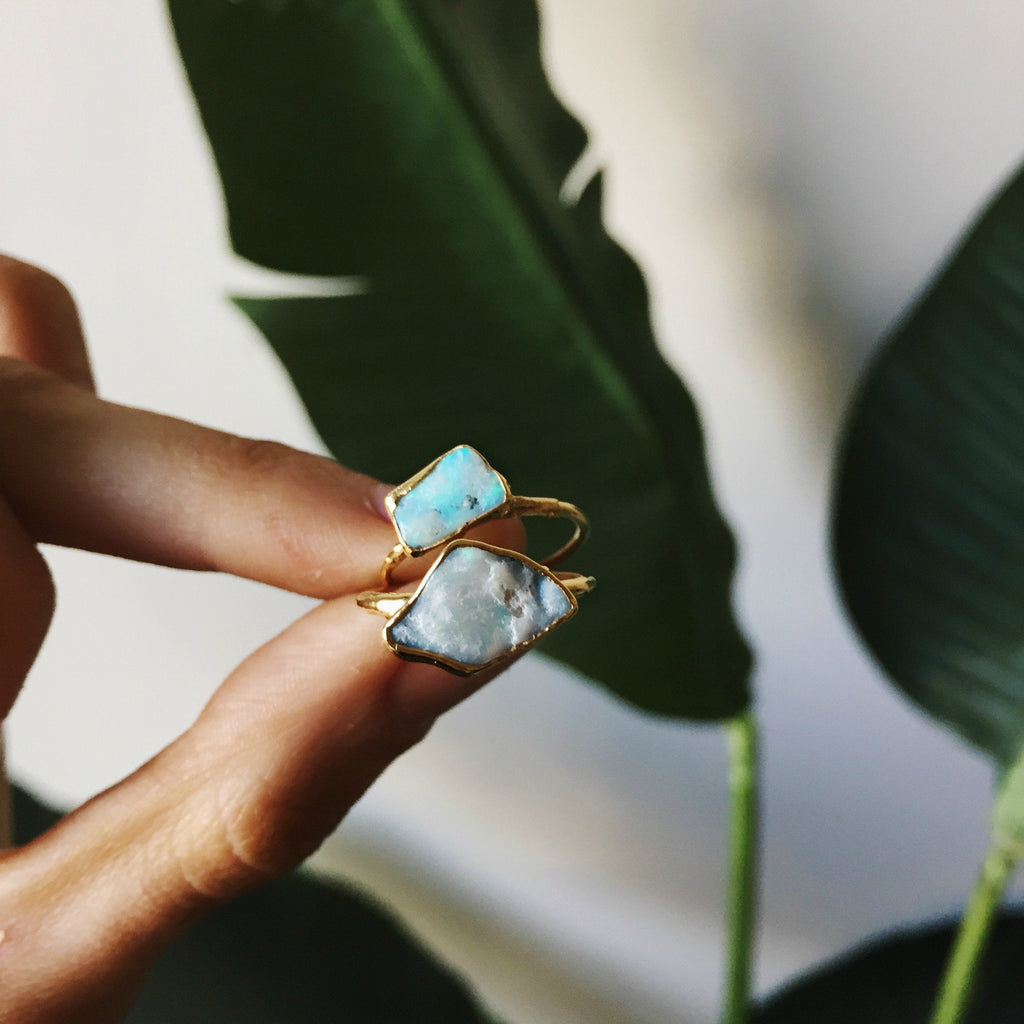 The Moonbeam Opal Ring