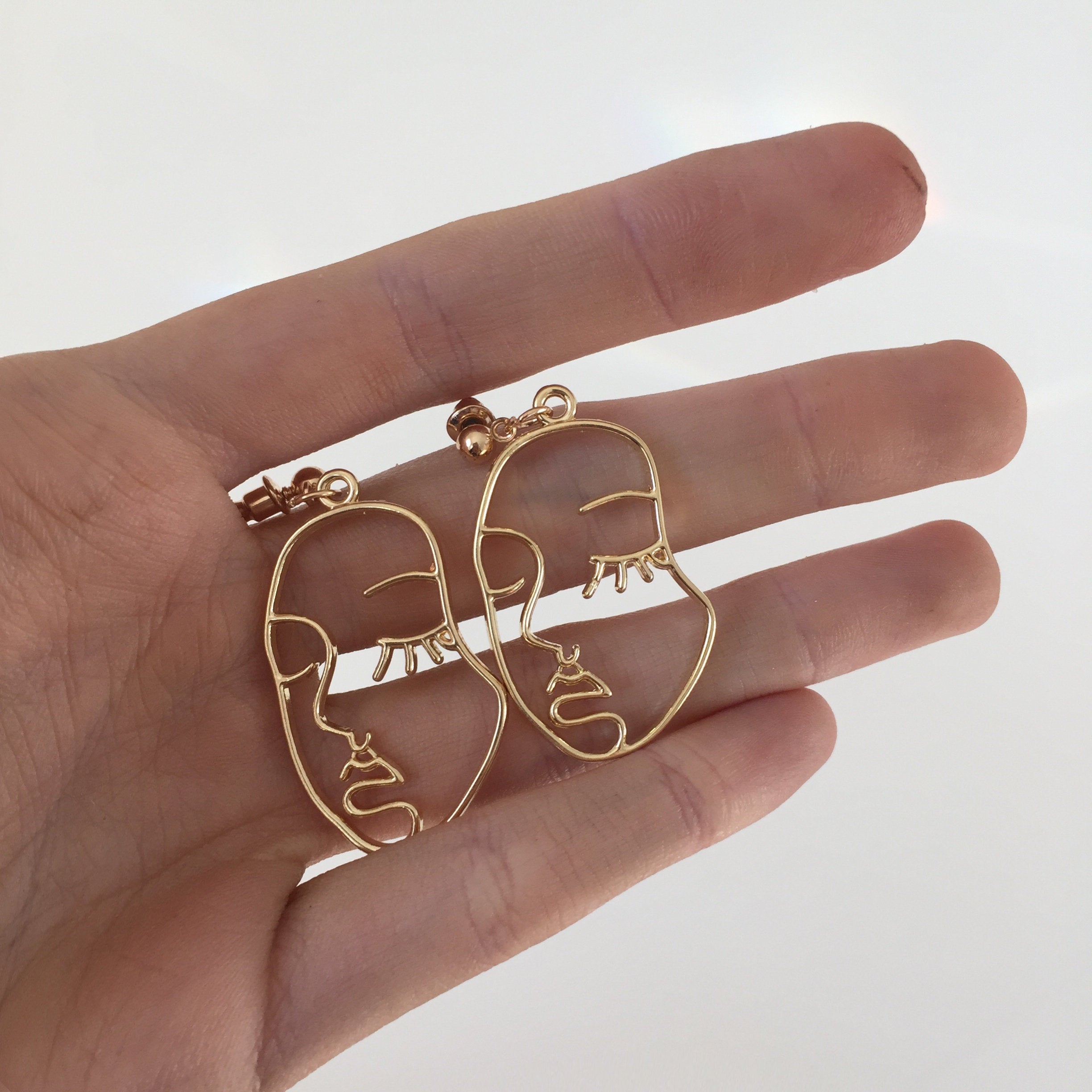 Picasso Face Earrings