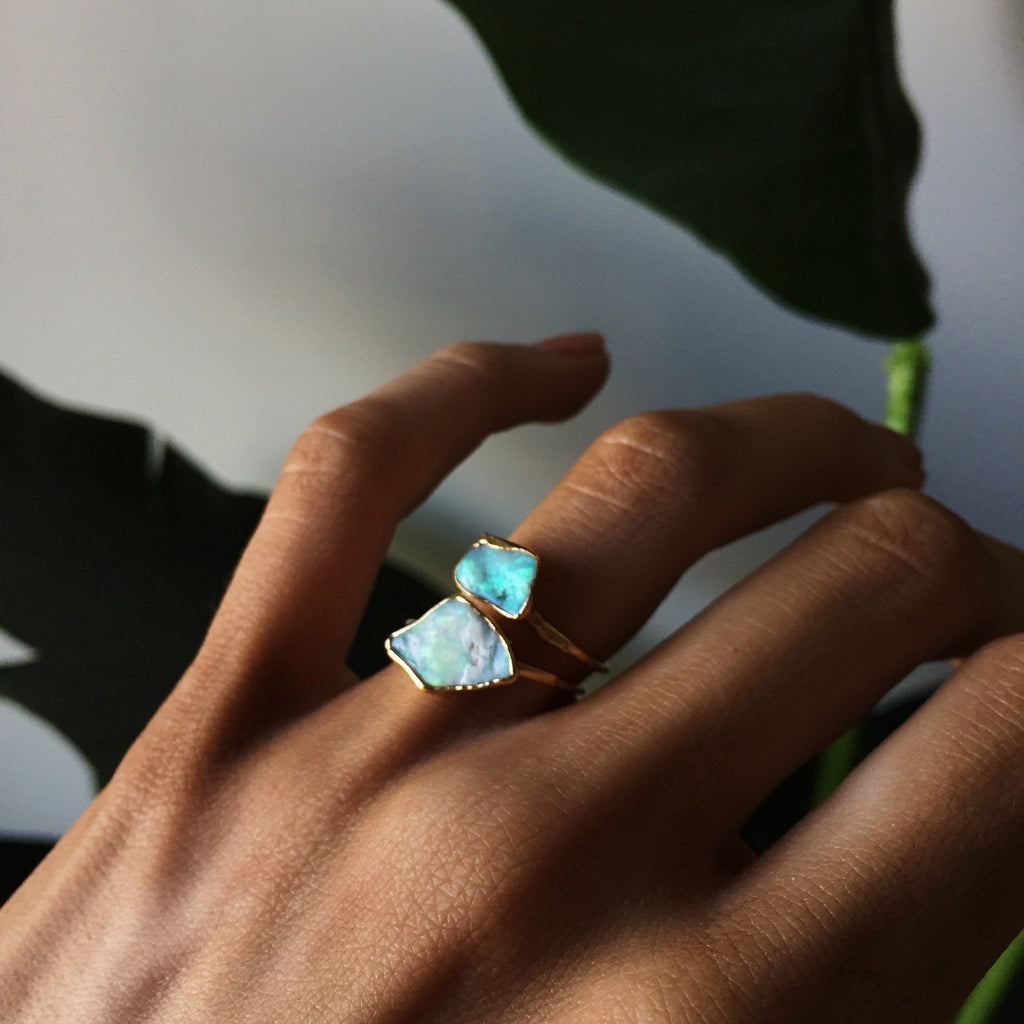 The Moonbeam Opal Ring