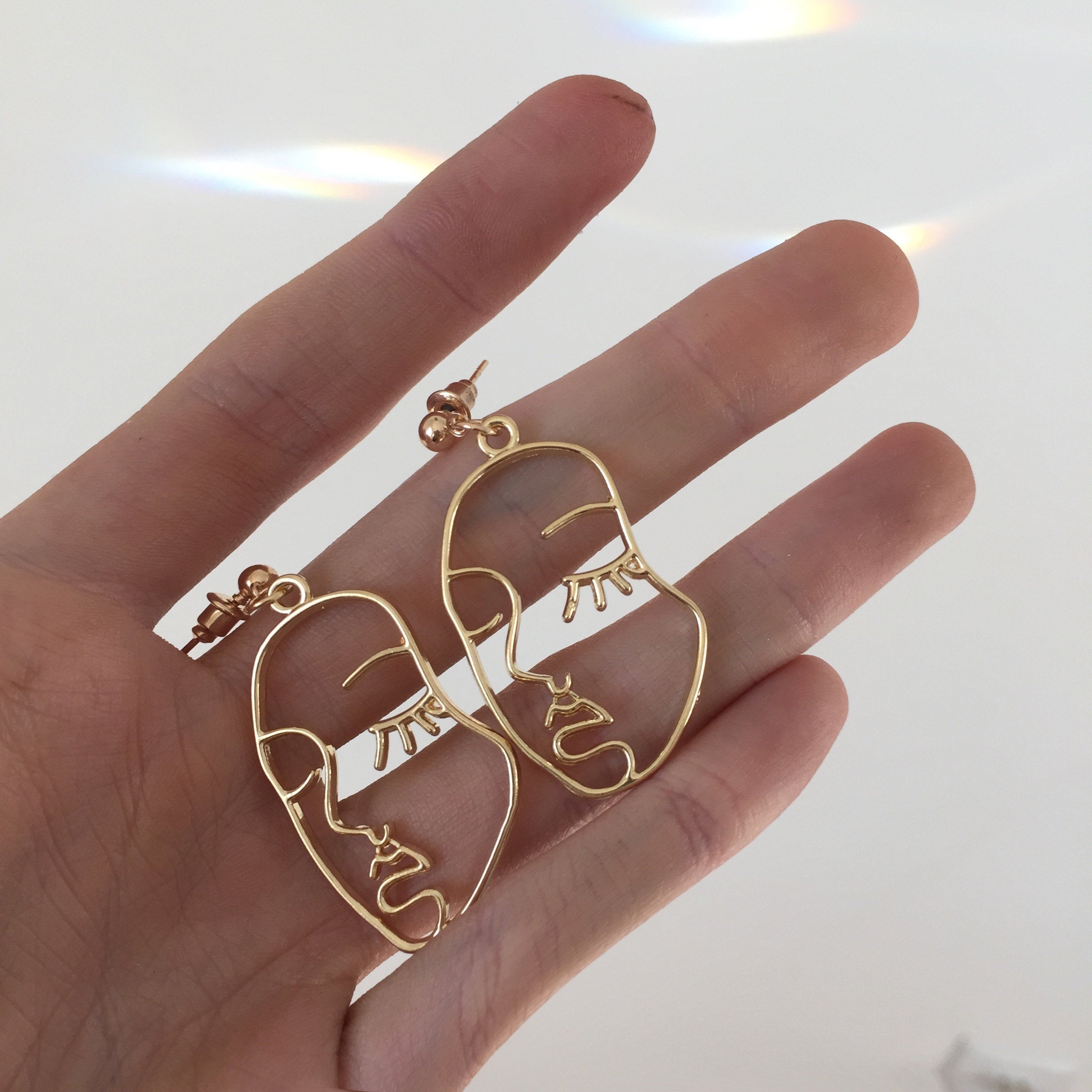 Picasso Face Earrings