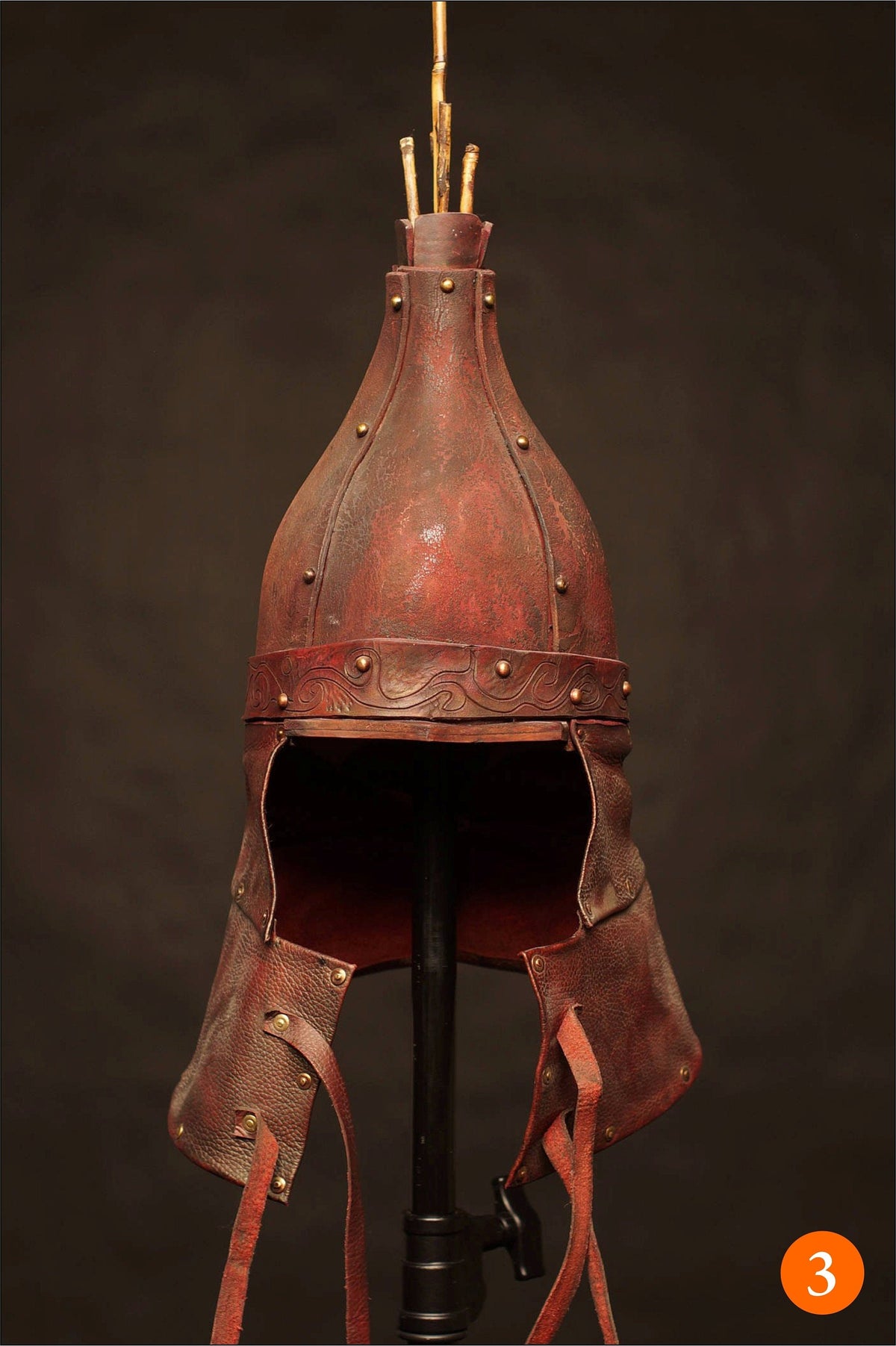 Medieval battle leather helmet | | Wiccan Center
