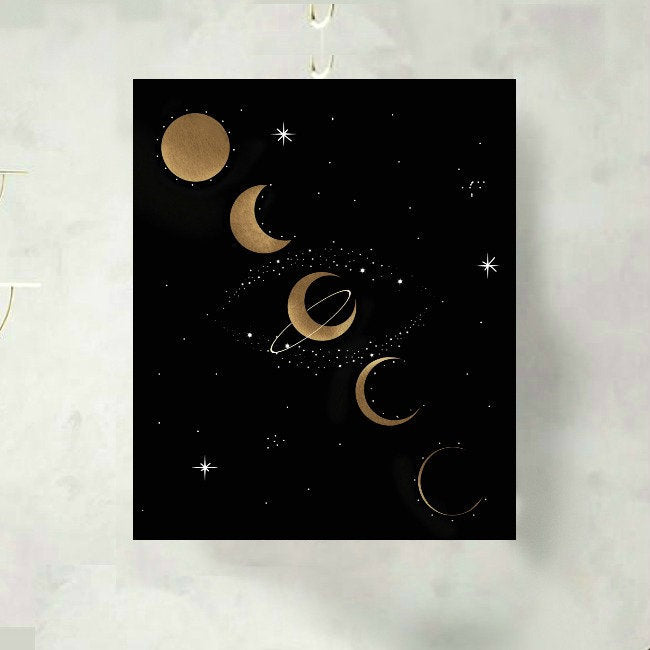 Moon Phases Art Print